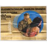 'Reflections In a Golden Eye' (1967), British quad film poster, starring Marlon Brando and Elizabeth