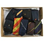 A collection of cricketing and touring ties from the 1970s, including the MCC tie, England tie
