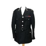 An Officer of St John Ambulance (Avon Branch) uniform with buttons and lapel badges, etc, tailored
