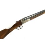 A Gunmark Kestrel 12 bore side by side boxlock double trigger non-ejector shotgun, auto-safe, with