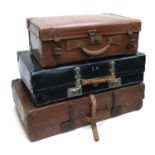 Two Revelation vintage suitcases, and one other, the largest 71cm wide (3)