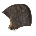 An American air pilot's flying cap, size 7 1/4