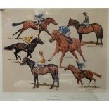 By and after Peter Deighan, Derby Winners, colour print, signed and numbered 75/500 in pencil,