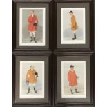 A set of five framed Vanity Fair supplement Spy prints, 'Billy', 'The Master of the Heathrop', 'To