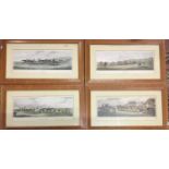 A set of four 19th century colour engravings by Sutherland, Newmarket-Training, Ascot Heath-