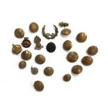 A mixed lot of mainly brass buttons, to include Royal Army Service Corps, Dorset Constabulary,