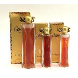 Three bottles of Givenchy Organza eau de parfum, 2 x 30ml, 1 x 100ml, all boxed