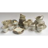 A Noritake part tea set together with various other ceramics heightened in gilt