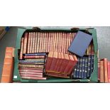 A mixed box of books, mostly classic works, to include the McMillan pocket Hardy, 24 vols, etc