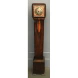 An Art Deco oak grandmother longcase clock by W.H. May, Nottingham, 138cmH
