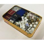 A collection of approx. 40 thimbles, to include a pewter 'Victoria and Albert 1840' commemorative