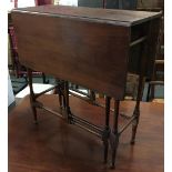 A small mahogany gateleg occasional table, 60cmW