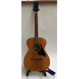 A Kimbara model 2/G acoustic guitar, made in Japan, FCN England, in soft case