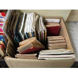 A box of various National Trust booklets, and Ward Lock & Co. Illustrated guide books