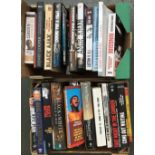 Two boxes of books relating to boxing