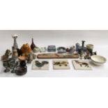 A mixed lot to include Wade whimsies and other animal figurines, including a Beswick bird,