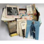 A mixed lot of ephemera and vintage catalogues mainly from the 1950s and 1960s