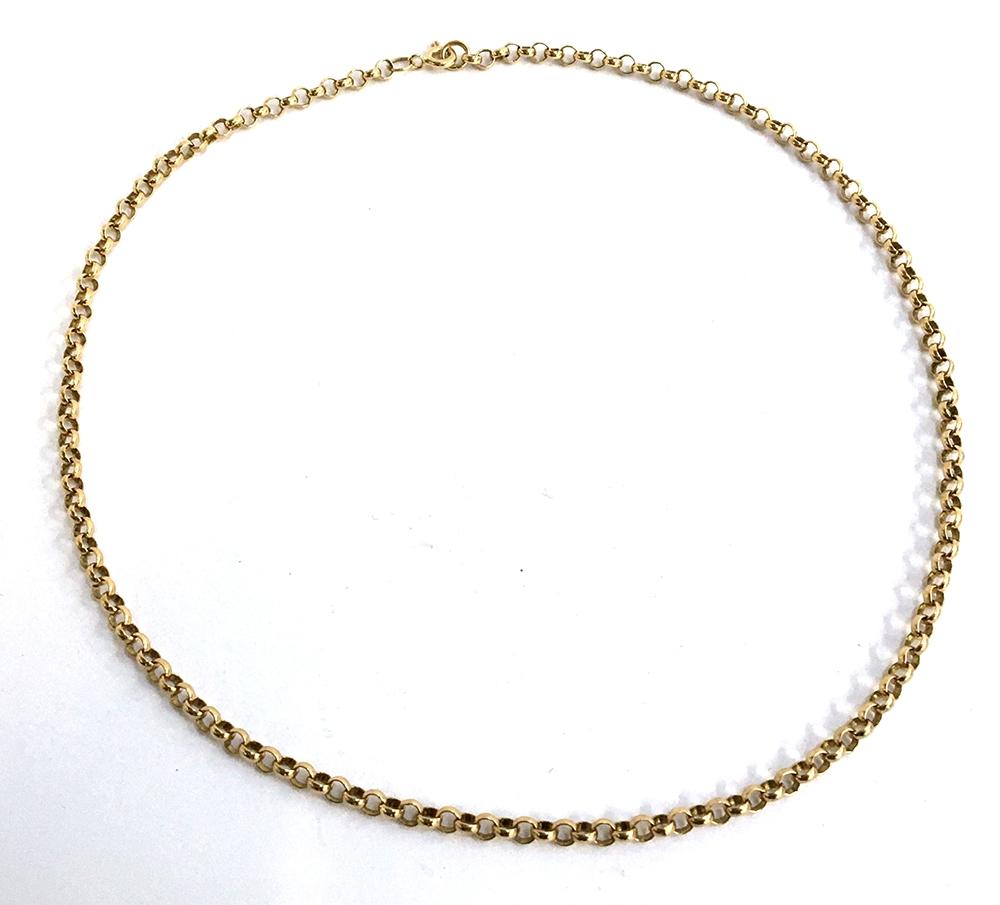 A 9ct gold "o link" chain, 8.2g