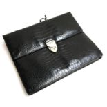 An Aspinal of London black leather wallet/briefcase