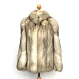 A Maxwell Croft of London ladies snow fox fur jacket, size 10