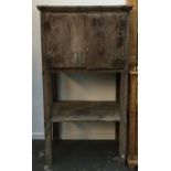 A rustic Sardinian cupboard with undershelf, 80x50x148cmH