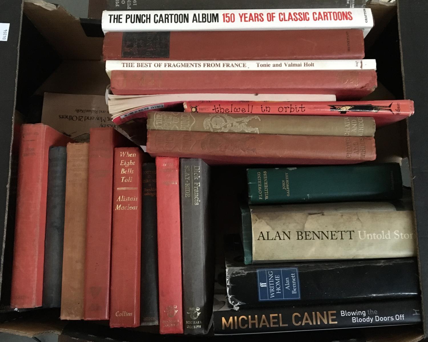 A mixed box of hardback books