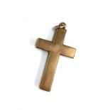 A 9ct gold crucifix 1.2g, 3cm length