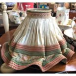 A French fabric lampshade