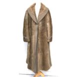 A Maxwell Croft of London ladies fur coat with rolltop collar, size 10