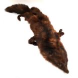 A mink fur stole, with one other, and a complete fox fur stole with brush (3)