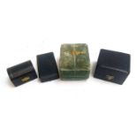 Four jewellery/presentation boxes, to include 'R&S Garrard' and 'H. Samuel Ltd'