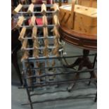 Two twelve bottle wine racks