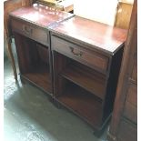 A pair of modern bedside cabinets, 46x30x73cm