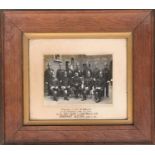Local interest, an early 20th century photograph of the Bridport Constabulary, presented to PC W.