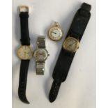 A Timex wristwatch together with a Rotary gents wristwatch, an early 20th century watch together