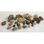 A collection of South African geological samples, to include coral