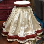 A very large French fabric lampshade