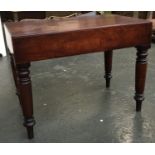 A mahogany commode/baby bath, with ceramic liner, 61cmW