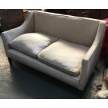 A small heavy two seater sofa, 145cmW