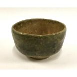 A Japanese Raku-yaki bowl, stamp to base, 13cmD