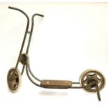 A vintage child's scooter