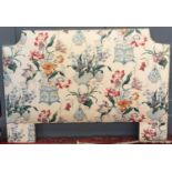 A five foot upholstered headboard, 109cmH