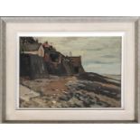 William Warden RBA (1908-1982), coastal scene, oil on board, signed, 35x50cm