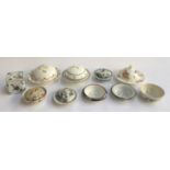 A collection of muffin dishes and soap dishes, to include Maple, Coalport, Crown Staffordshire,