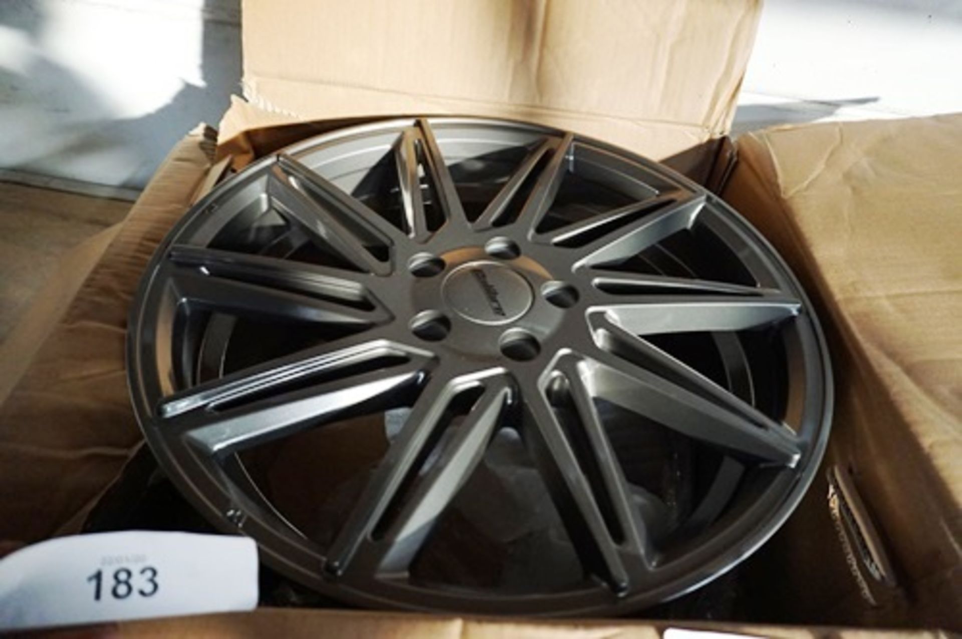 1 x Calibre alloy wheel, model CC-A (J), size 18 x 7 offset 45, 5 holes, P.C.D 112, colour gloss