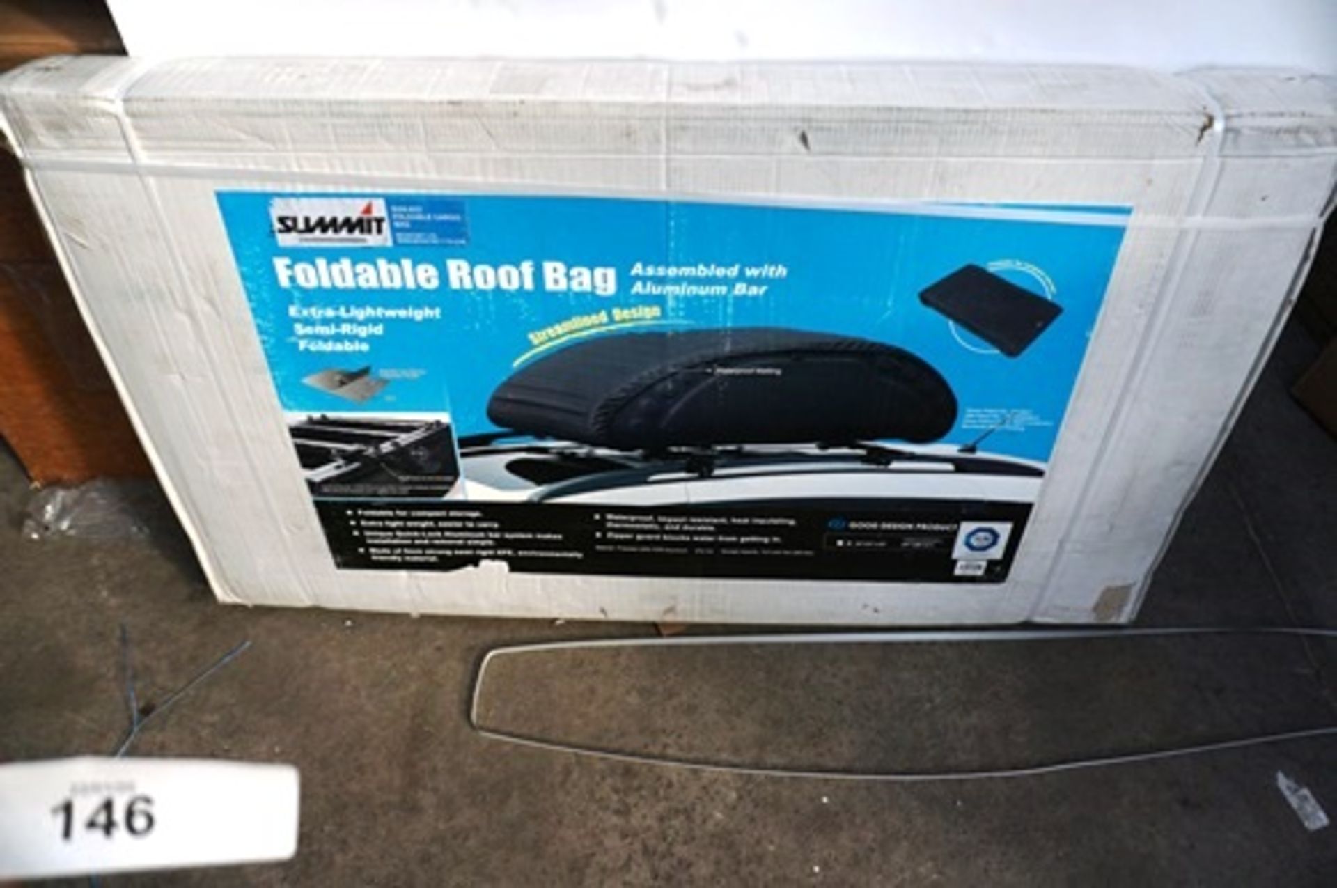 Summit fabric folding roof bag, Ref: SUM-833 - Sealed new in box (GS1)