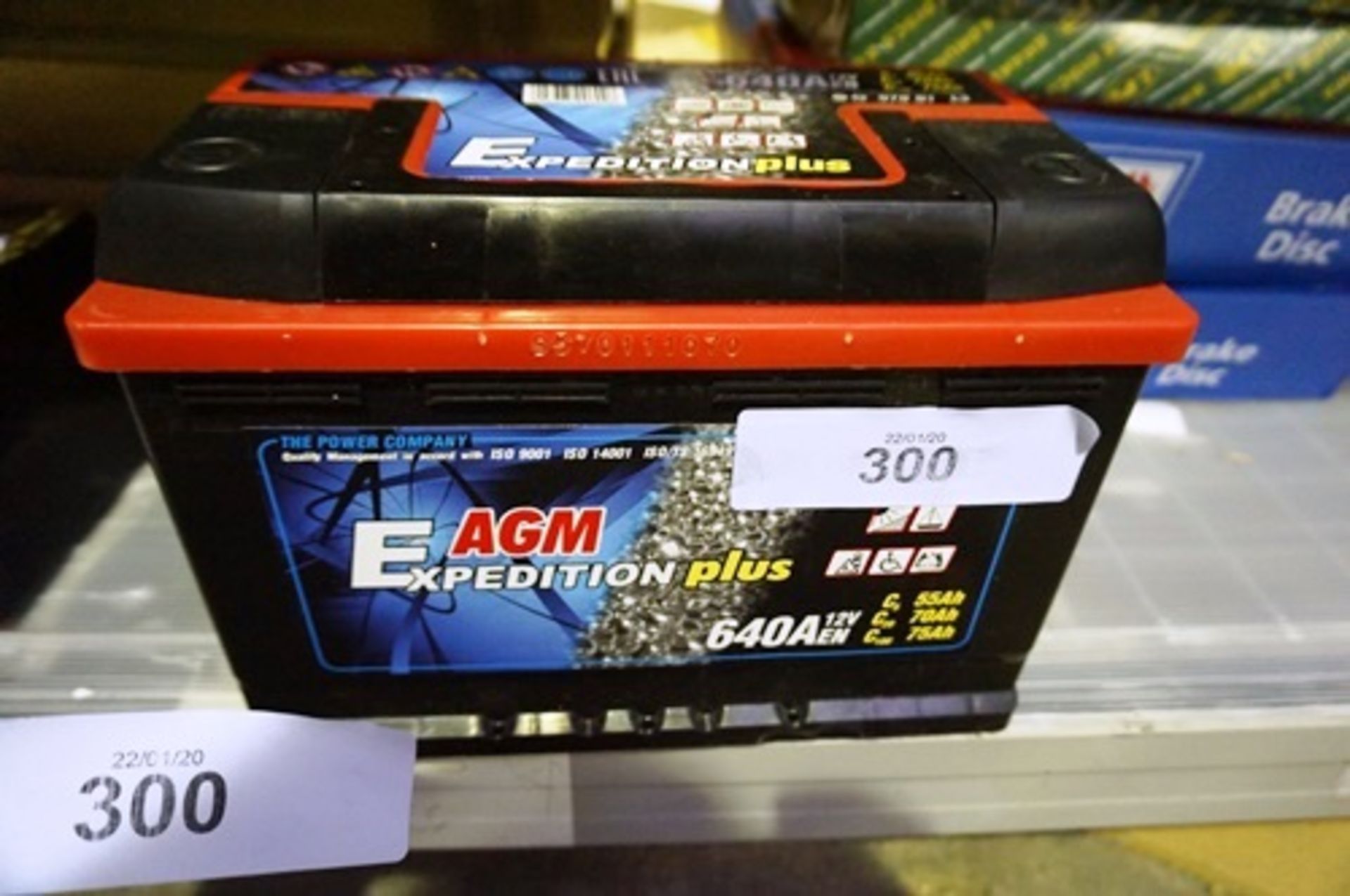 An Expedition Plus 12V 640 AEN camping battery, 75ah@100C - New (GS6)