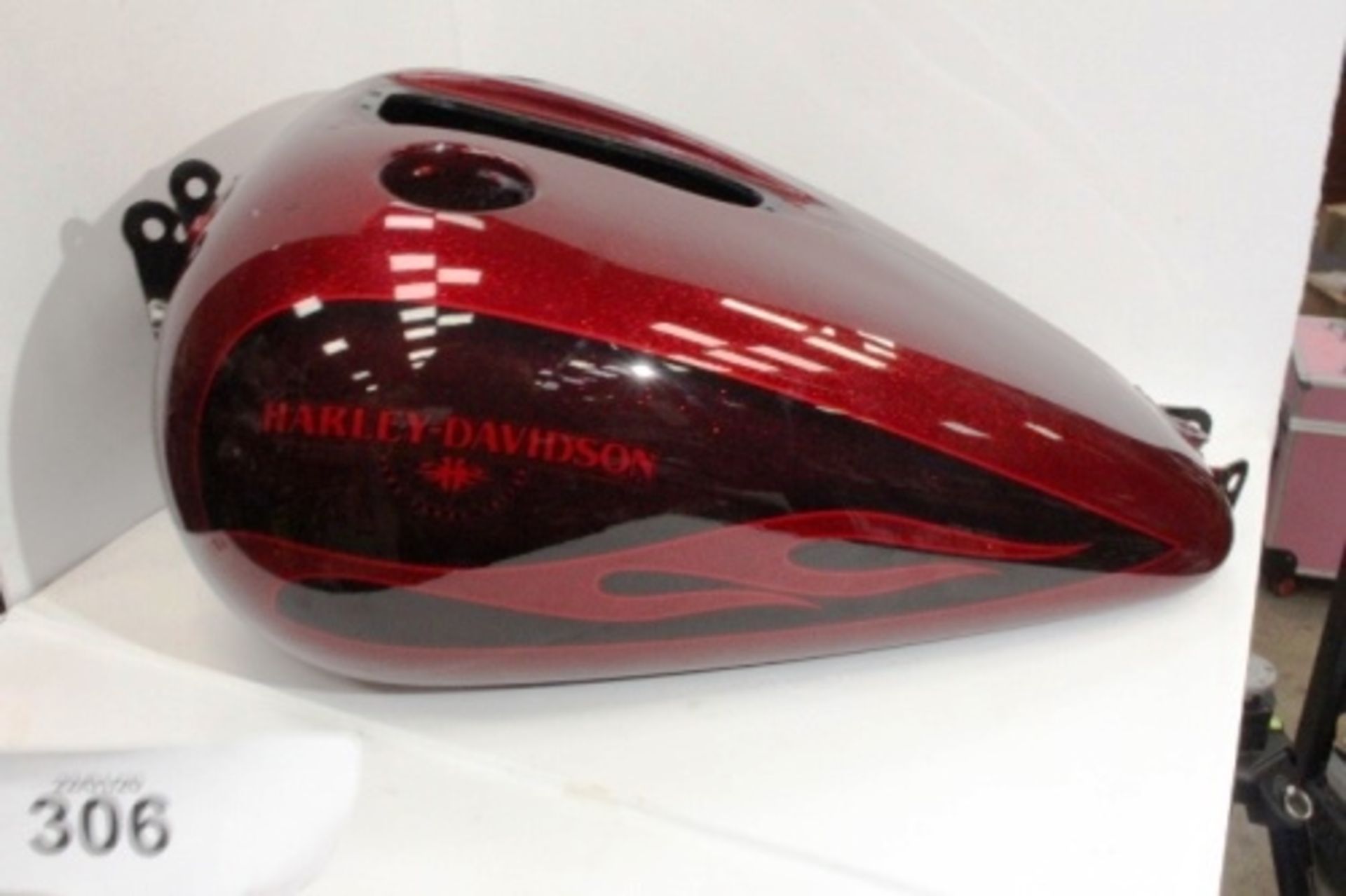A metallic red Harley Davidson fuel tank - New (GS7end)