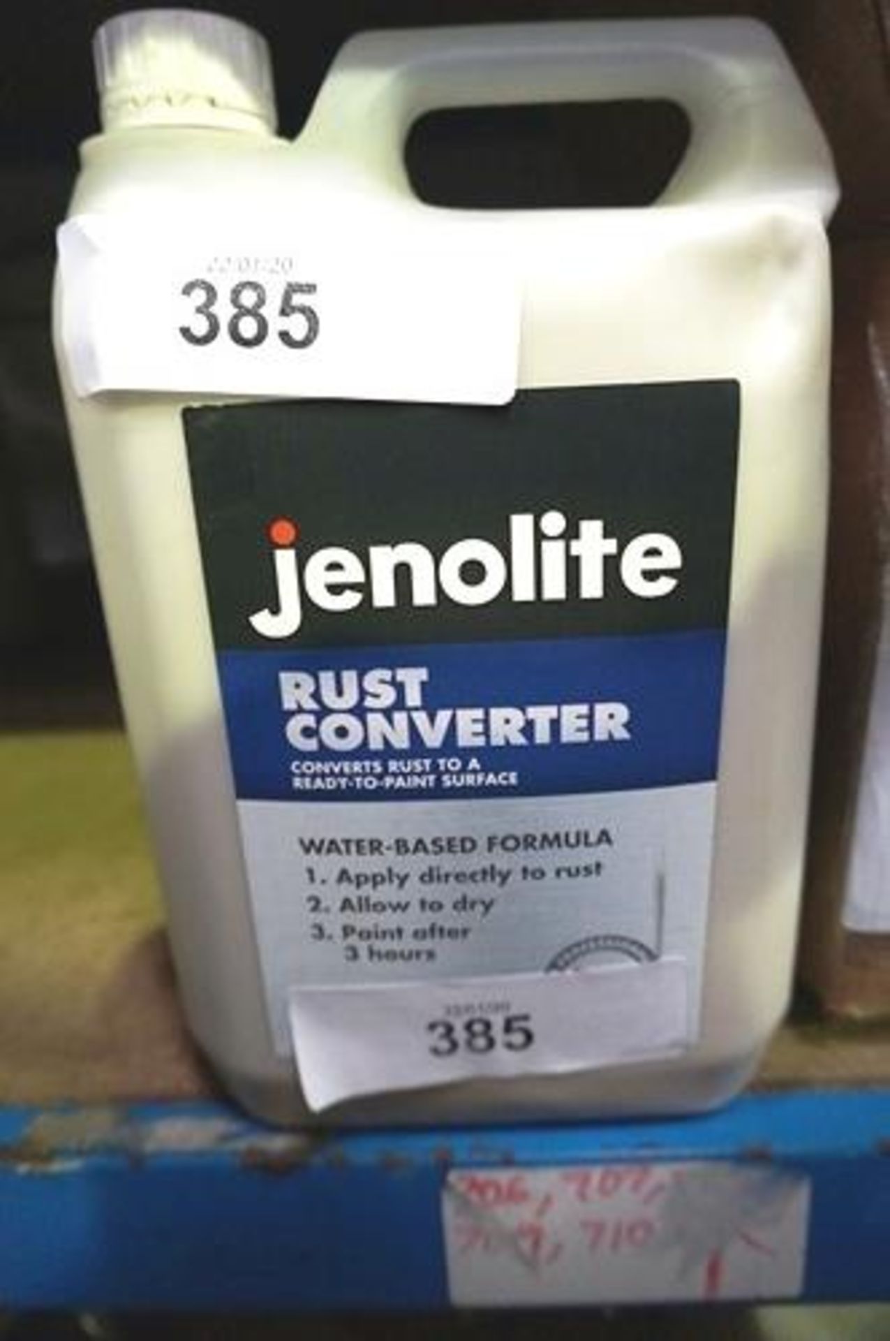 1 x 5ltr bottle Jenolite rust converter - Sealed new (GS11)