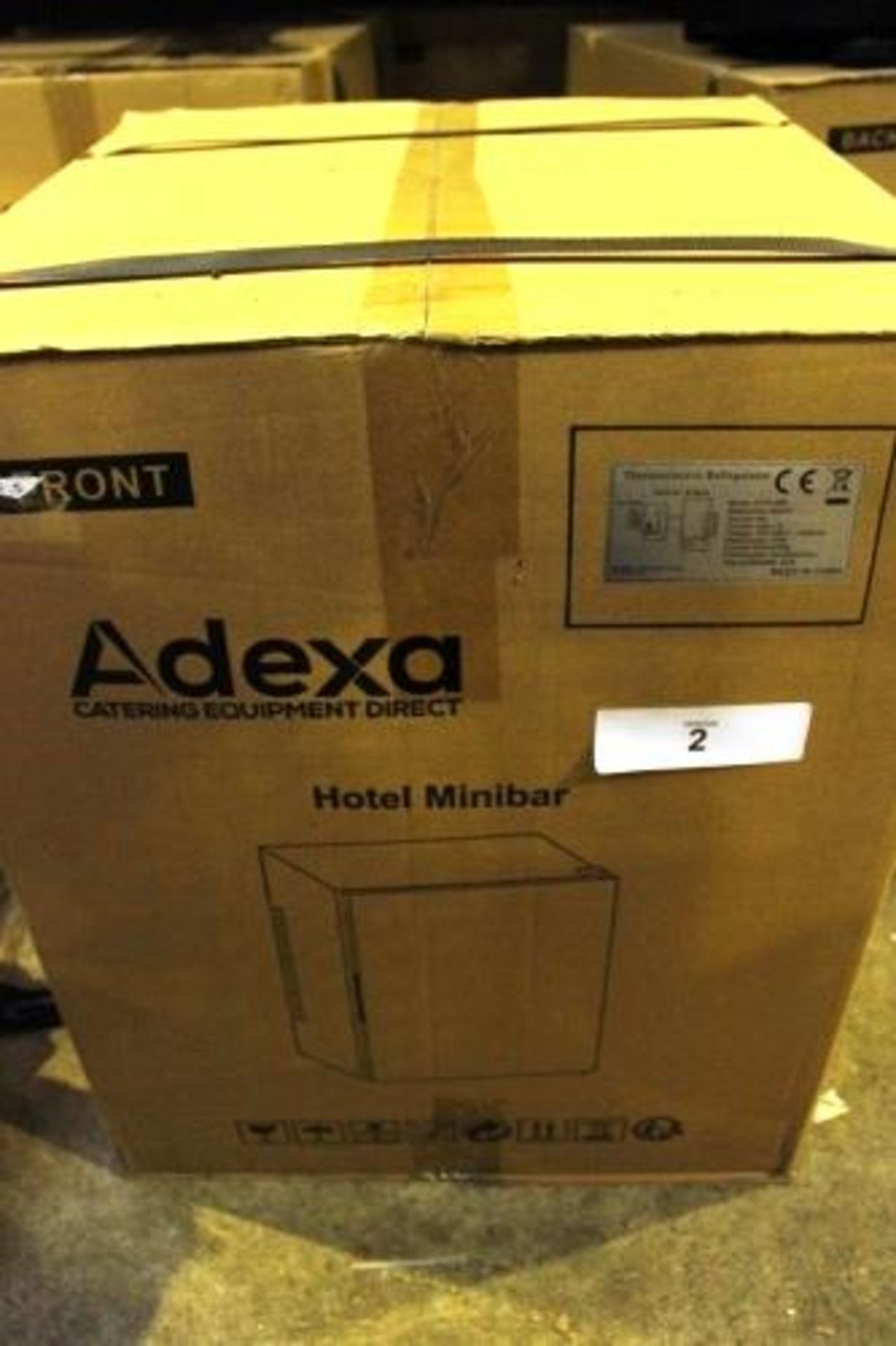 An Adexa No Noise 40ltr refrigerator/mini bar, model BCH-40B, RRP £119.00 - Sealed new in box (